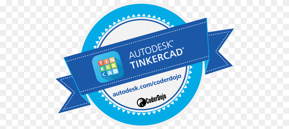 Autodesk Tinkercad Badge Autodesk Badge, Logo, Symbol, Text Png Image