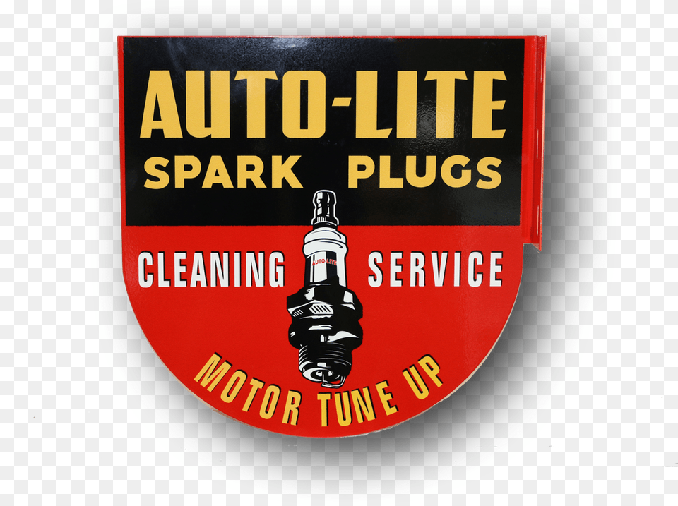 Autolite Spark Plug Sign, Logo, Bottle, Alcohol, Beer Free Png