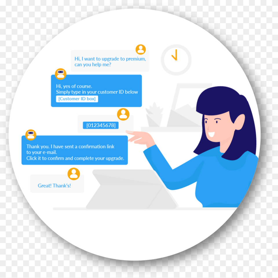 Automateroutinetasks Circle, Adult, Female, Person, Woman Free Png