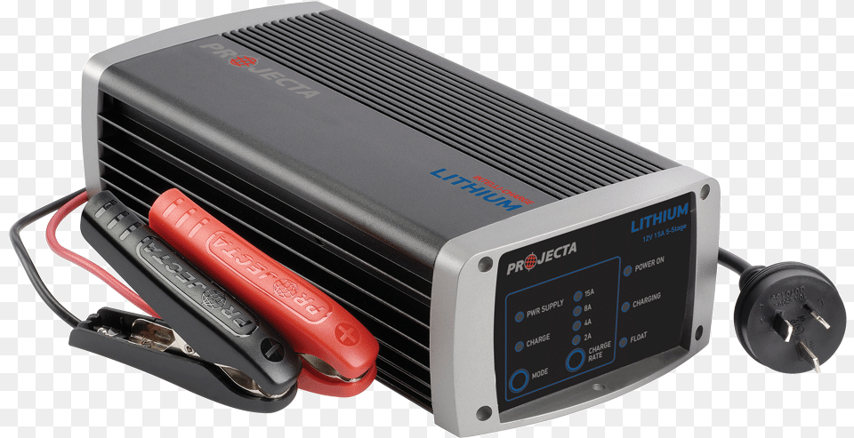 Automatic 15 Amp 5 Stage Lithium Battery Charger Projecta 10 Amp Battery Charger, Electronics, Adapter, Computer Hardware, Hardware Free Png