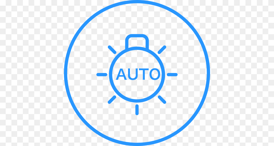 Automatic Headlight Activation Activation Control Icon With, Ammunition, Grenade, Weapon Free Png Download