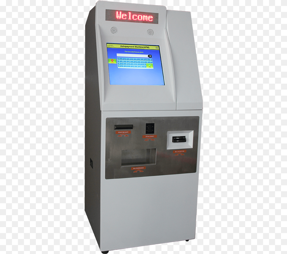 Automatic Payment Intelligent Car Parking Management Automated Teller Machine, Kiosk, Appliance, Refrigerator, Electrical Device Png