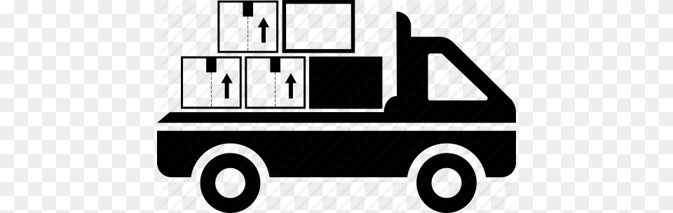 Automobile Box Car Delivery Logistic Transport Truck Icon, Pickup Truck, Transportation, Vehicle, Tow Truck Free Png