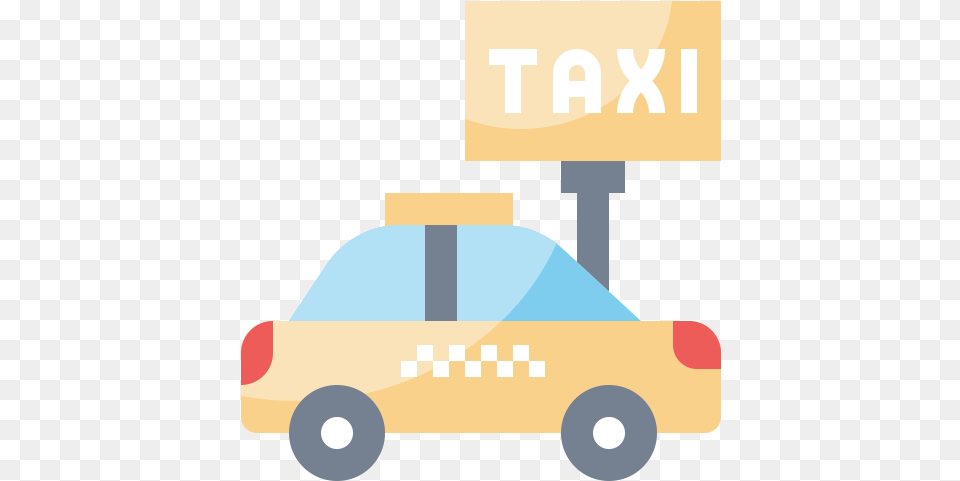 Automobile Cab Car Taxi Transportation Vehicle Icon Illustration, Bulldozer, Machine Free Png