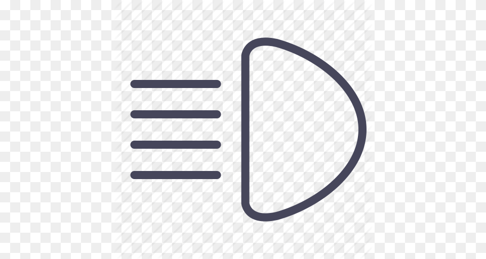 Automobile Cars Headlight High Beam Light Wsd Icon, Cutlery, Fork, Gate Free Png Download