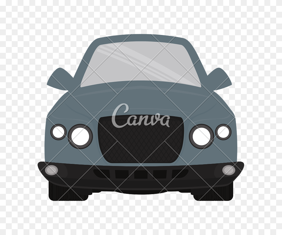 Automobile Front View Illustration, Transportation, Car, Coupe, Sports Car Png Image