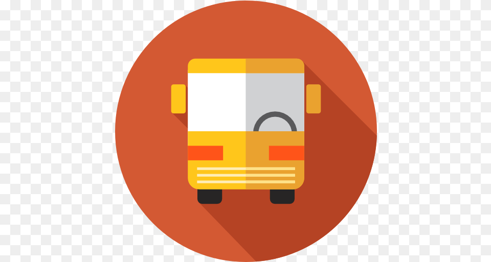 Automobile Public Transport Transportation Circle Bus Icon, Van, Vehicle, Disk Free Transparent Png