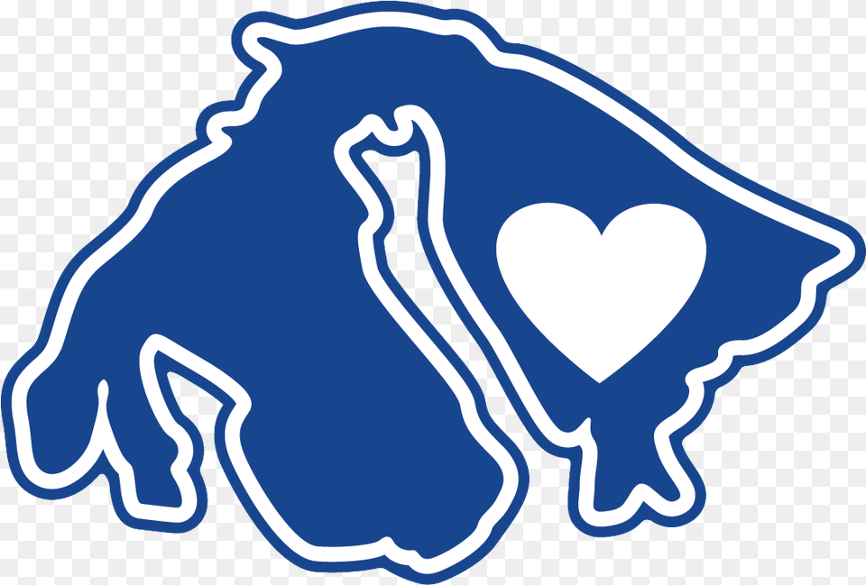 Automobilia Michigan Wolverines State Shape Logo With Heart Orcas Island Sticker, Animal, Reptile, Snake, Ice Free Png