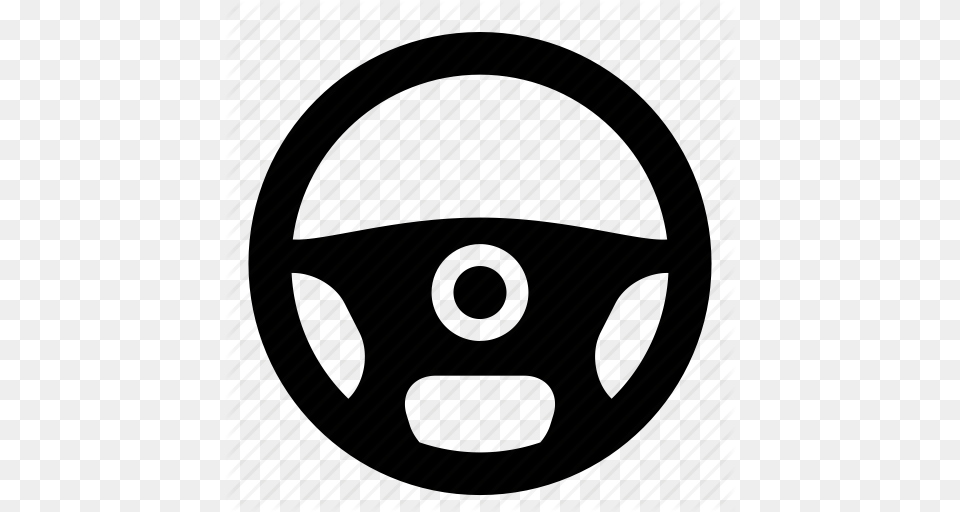 Automotive Driver Steering Wheel Icon, Steering Wheel, Transportation, Vehicle Free Png