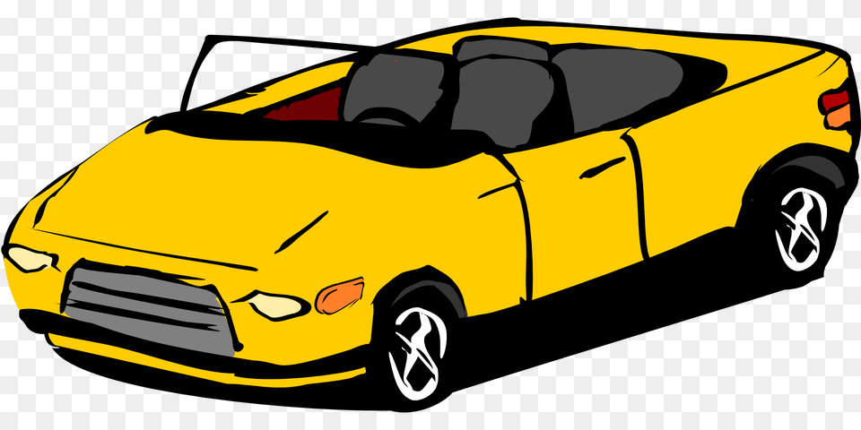 Automotive Exteriorcompact Carcar Clipart Royalty Convertible Car Clipart, Transportation, Vehicle, Machine, Wheel Png
