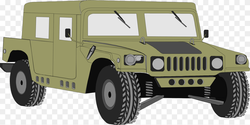 Automotive Exteriorjeepmilitary Vehicle Military Humvee Clip Art, Car, Jeep, Transportation, Machine Free Png Download