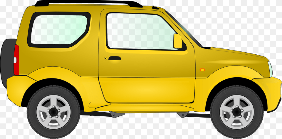 Automotive Exteriormini Sport Utility Vehiclecompact Yellow Car Clip Art, Wheel, Vehicle, Transportation, Suv Free Png Download
