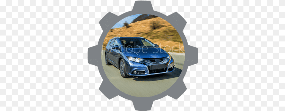 Automotive Honda Civic, Alloy Wheel, Vehicle, Transportation, Tire Png Image