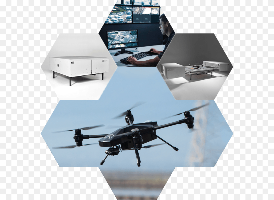 Autonomiczne Drony Patrolowe Portable Network Graphics, Vehicle, Aircraft, Transportation, Helicopter Free Transparent Png