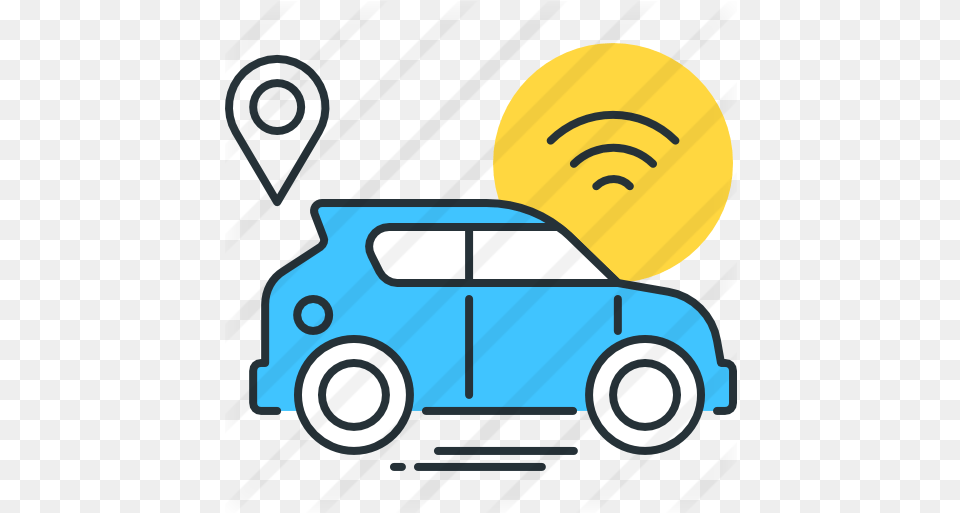 Autonomous Car Internet Of Vehicle Icon, Device, Grass, Lawn, Lawn Mower Free Png Download