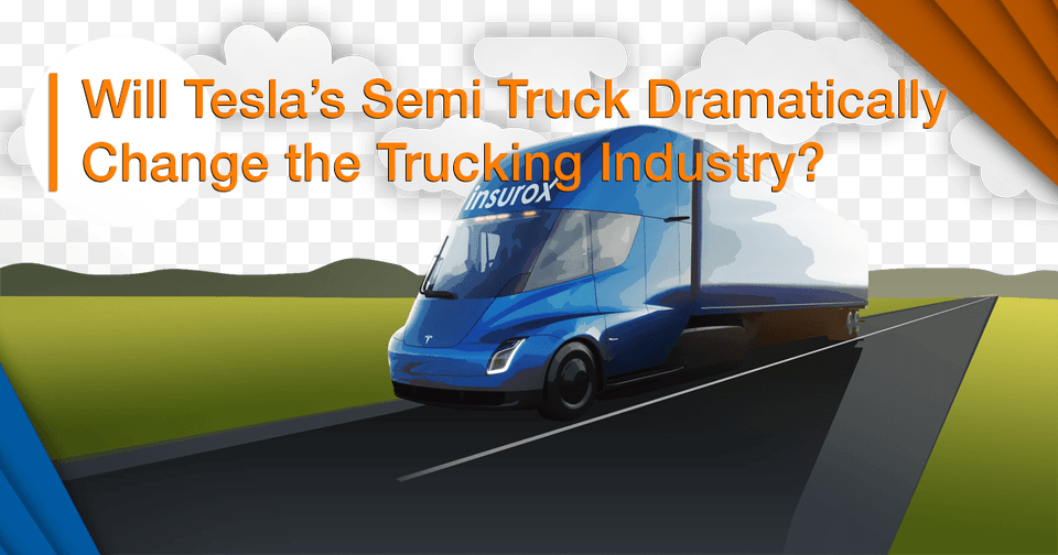 Autopilot Electric Trucks Elon Musk Full Self Driving Tesla Semi, Moving Van, Vehicle, Van, Transportation Png Image