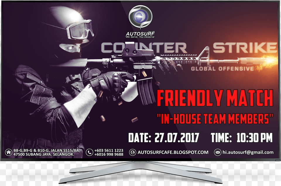 Autosurf Csgo In House Friendly Match Cs Go, Advertisement, Computer Hardware, Electronics, Screen Png