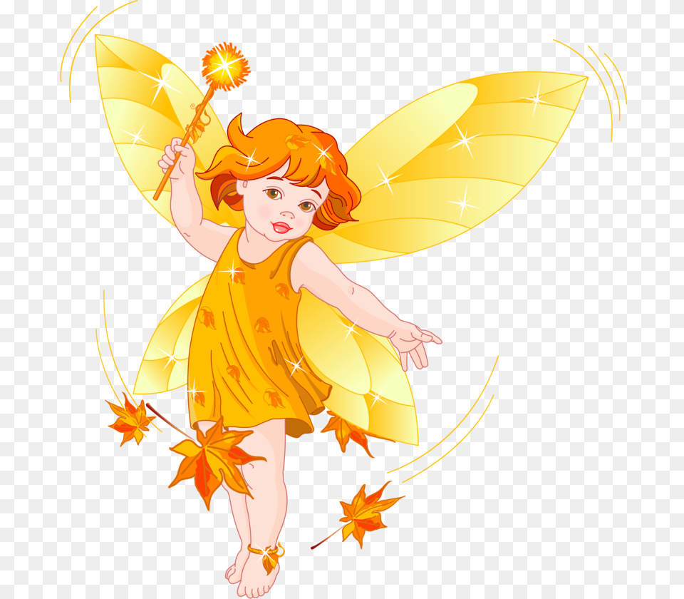 Autumn Baby Fairy, Leaf, Plant, Adult, Female Png Image