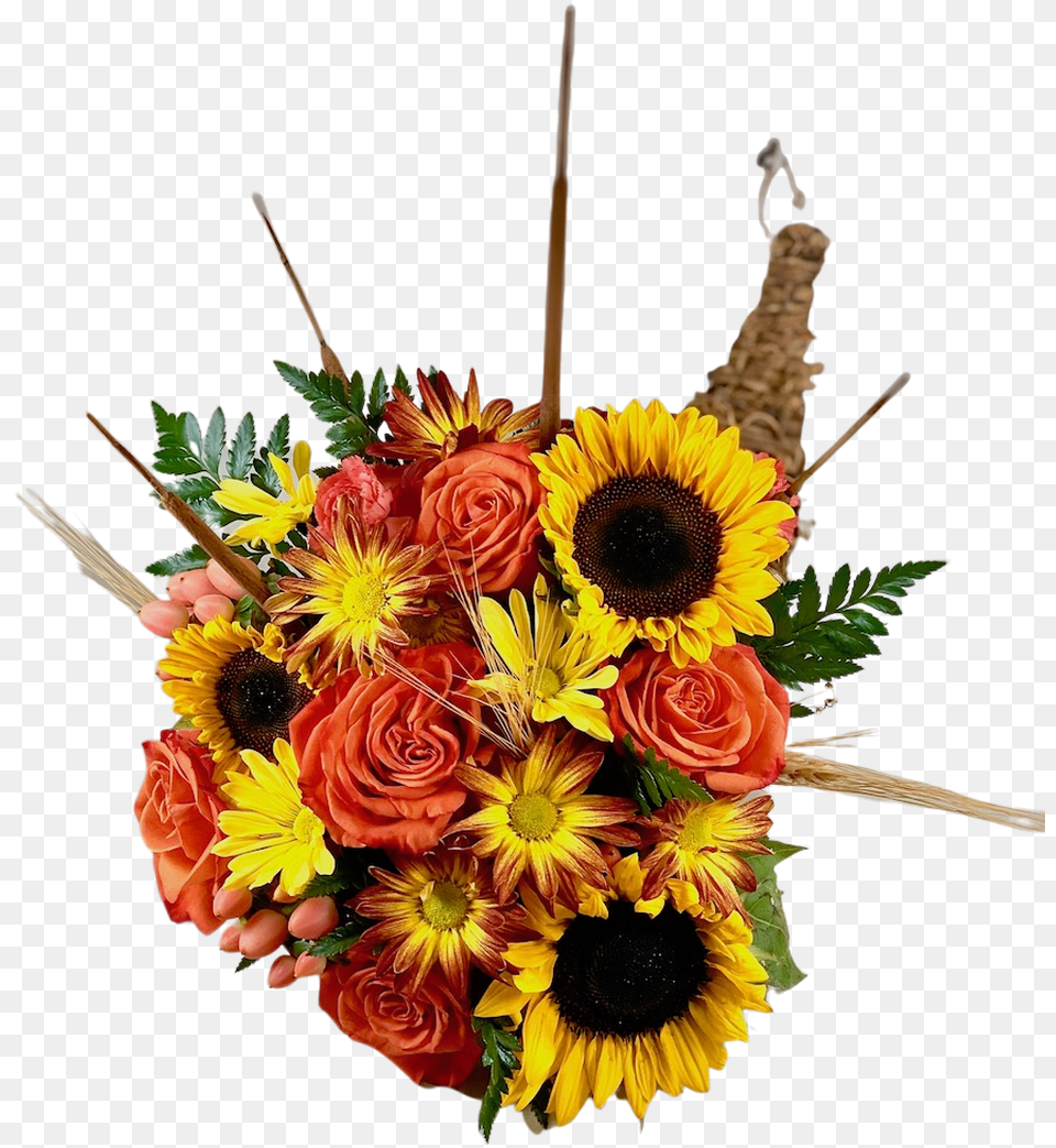 Autumn Blessings Cornucopia Bouquet, Flower, Flower Arrangement, Flower Bouquet, Plant Free Png