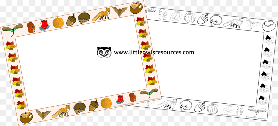 Autumn Borders Cover, White Board, Animal, Cat, Mammal Free Transparent Png