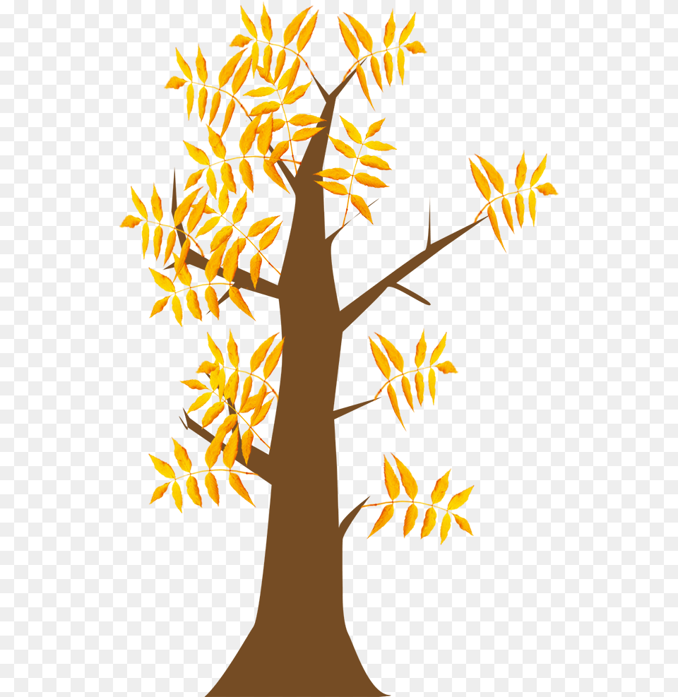 Autumn Clip Art Tree With Leaves Clip Art, Leaf, Plant, Tree Trunk Free Transparent Png