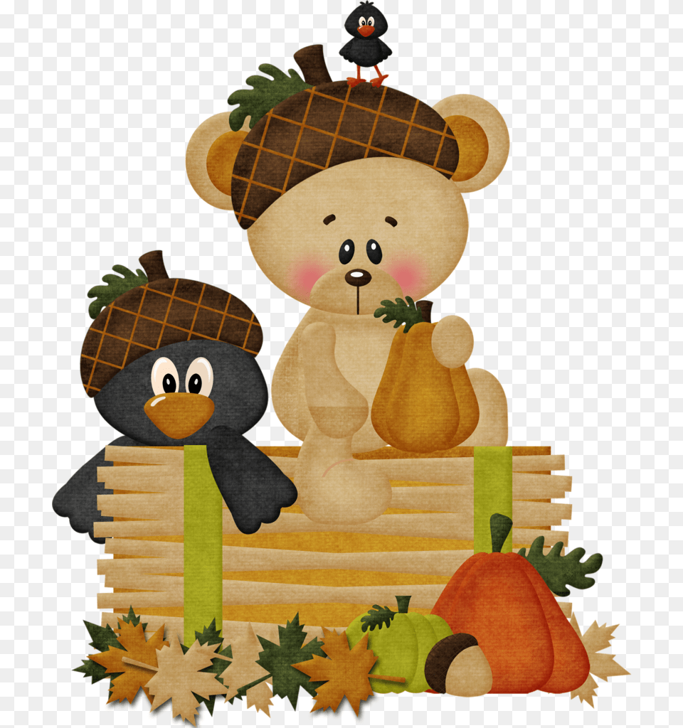 Autumn Clipart, Teddy Bear, Toy Free Png Download