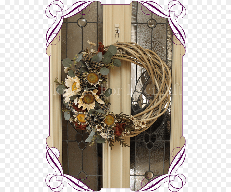 Autumn Fall Door Wreath Decoration Wreath, Plant Png Image