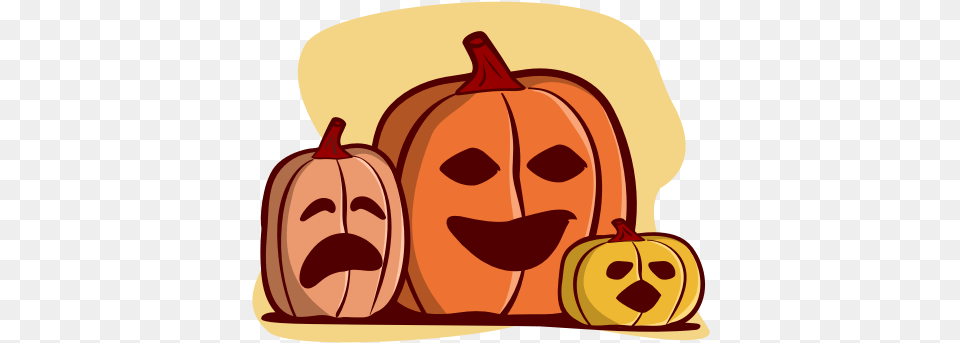 Autumn Fall Halloween Holiday Jack Lanterns Pumpkin Icon Halloween, Food, Plant, Produce, Vegetable Free Png Download