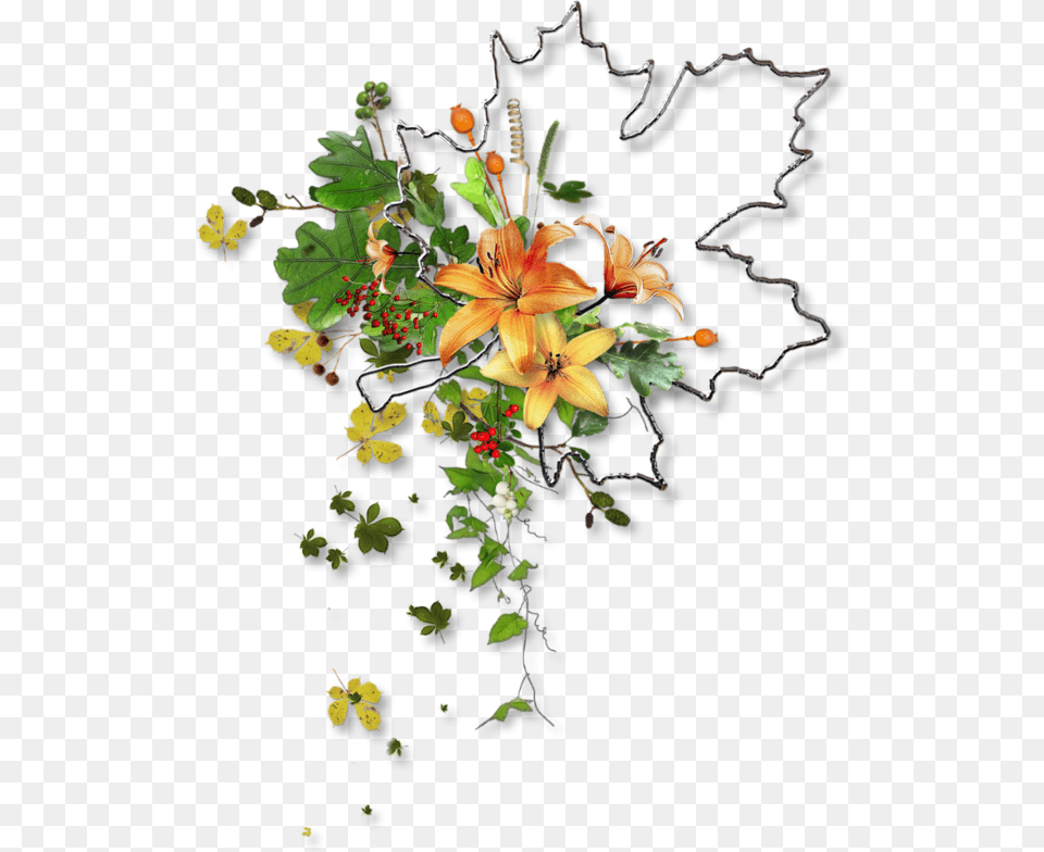 Autumn Flower Wreath Leaves Fall Freetoedit Autumn, Flower Arrangement, Flower Bouquet, Plant, Pattern Free Png Download