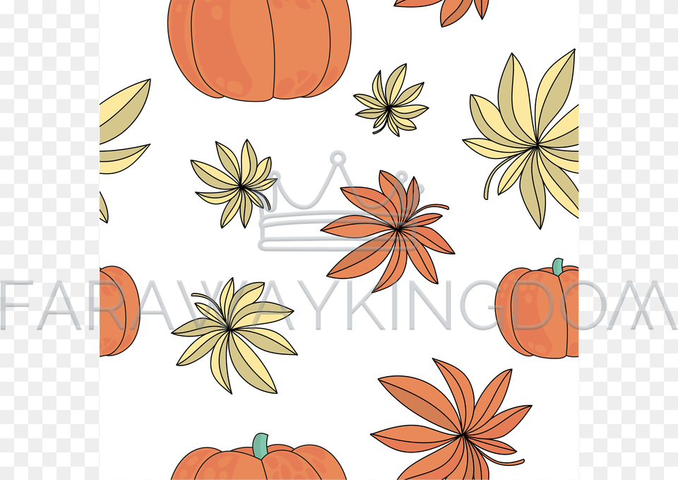 Autumn Gift Season Vector Illustration Seamless Pattern Pumpkin, Anise, Spice, Graphics, Food Free Png Download