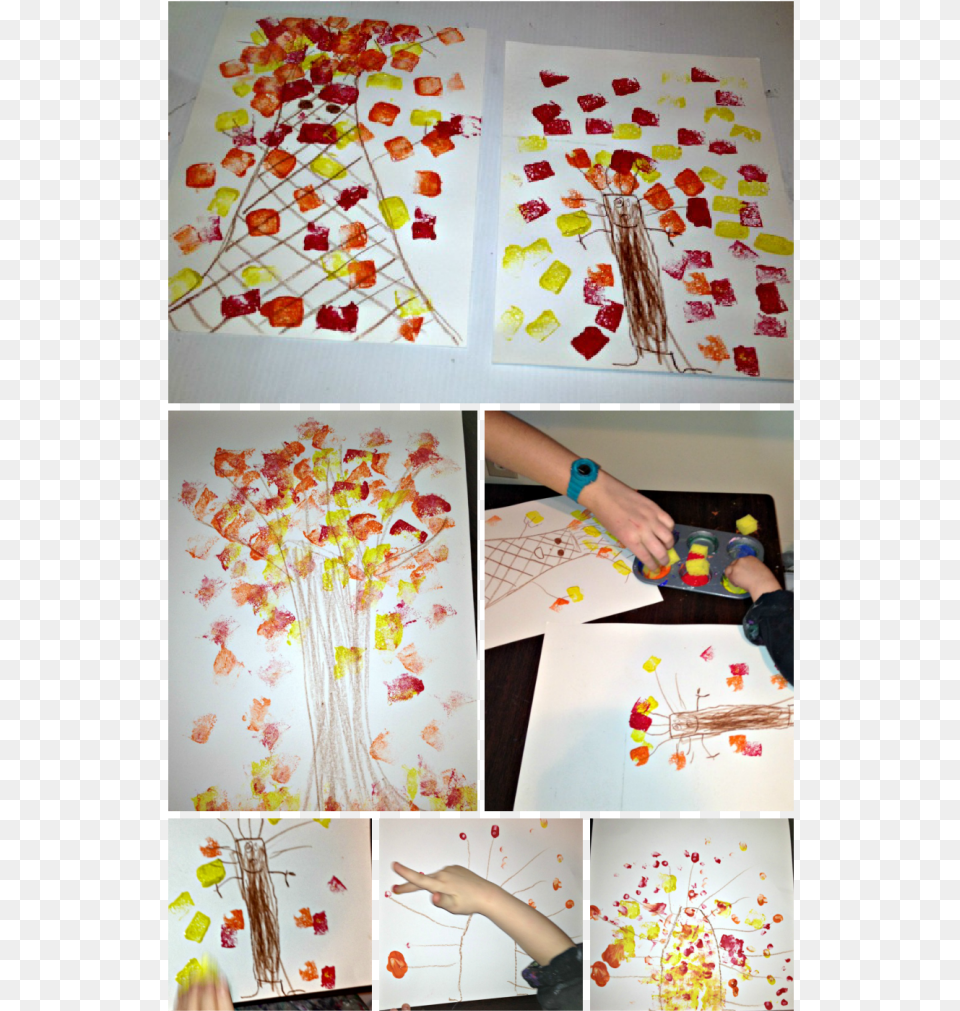 Autumn Leaf Crafts Inspired By Red Leaf Yellow Leaf Red Leaf Yellow Leaf, Plant, Petal, Flower, Art Png