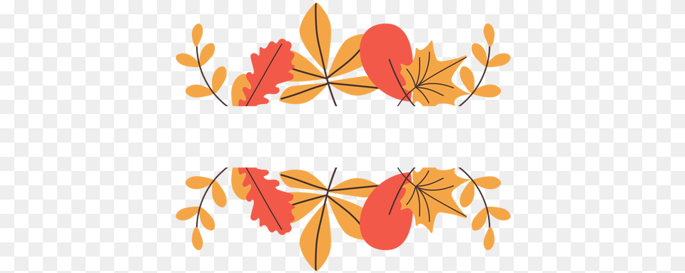Autumn Leaves Border Elements Transparent U0026 Svg Vector Hojas De, Art, Floral Design, Graphics, Leaf Png Image