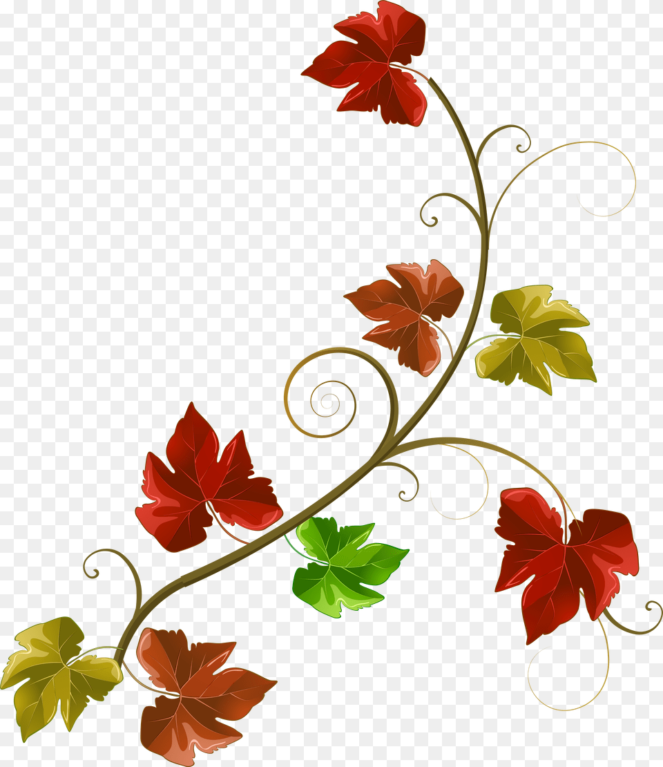 Autumn Leaves Decoration Clipart Image, Art, Floral Design, Graphics, Leaf Free Transparent Png