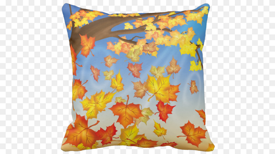 Autumn Leaves Pillow Cushion, Home Decor, Leaf, Plant Free Png Download