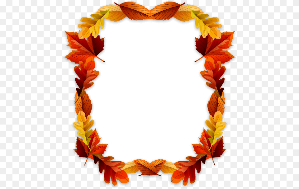 Autumn Leaves Wreath, Leaf, Plant Free Png Download