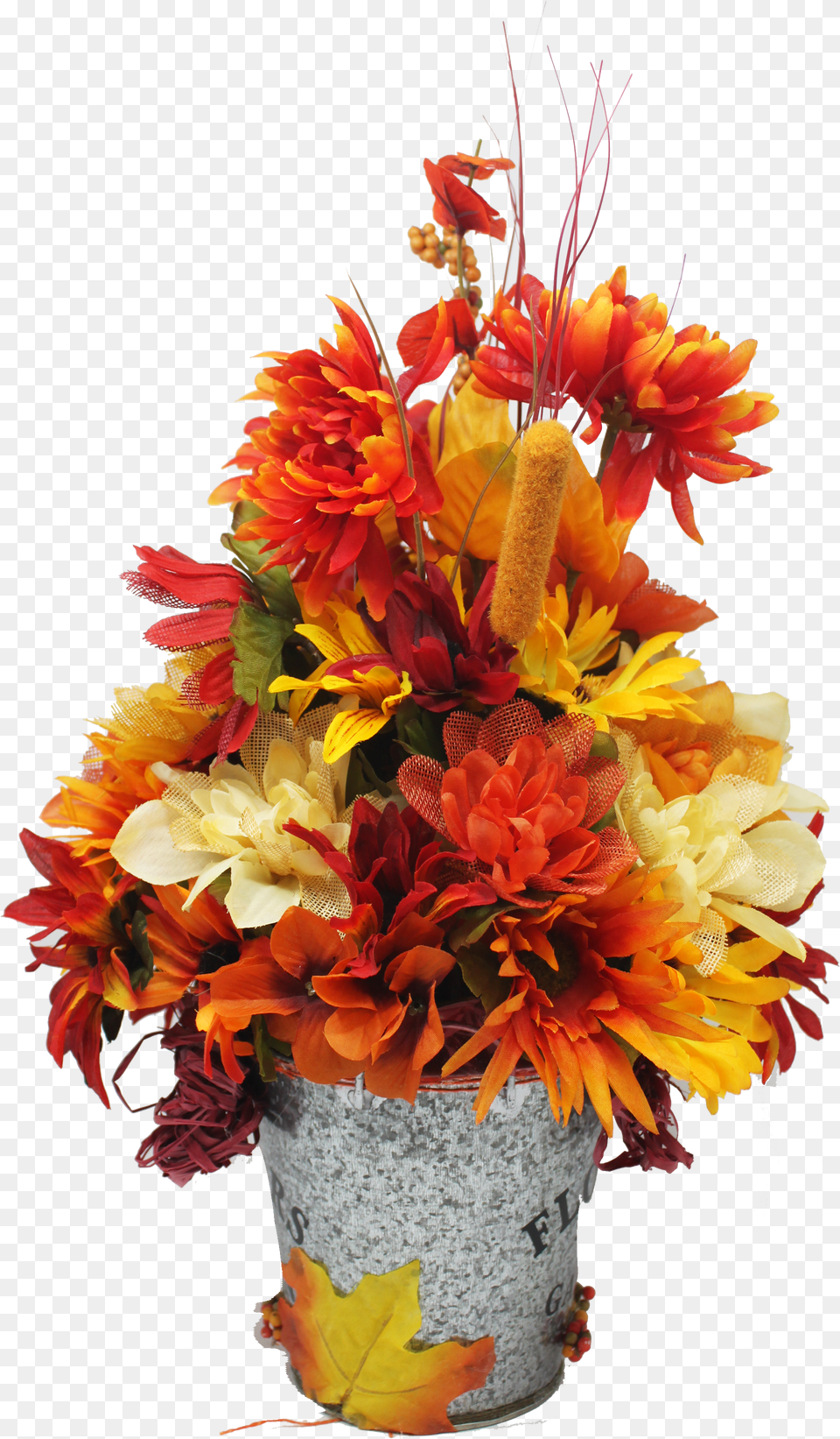 Autumn Owl Floral Centerpiece Side View Free Png Download