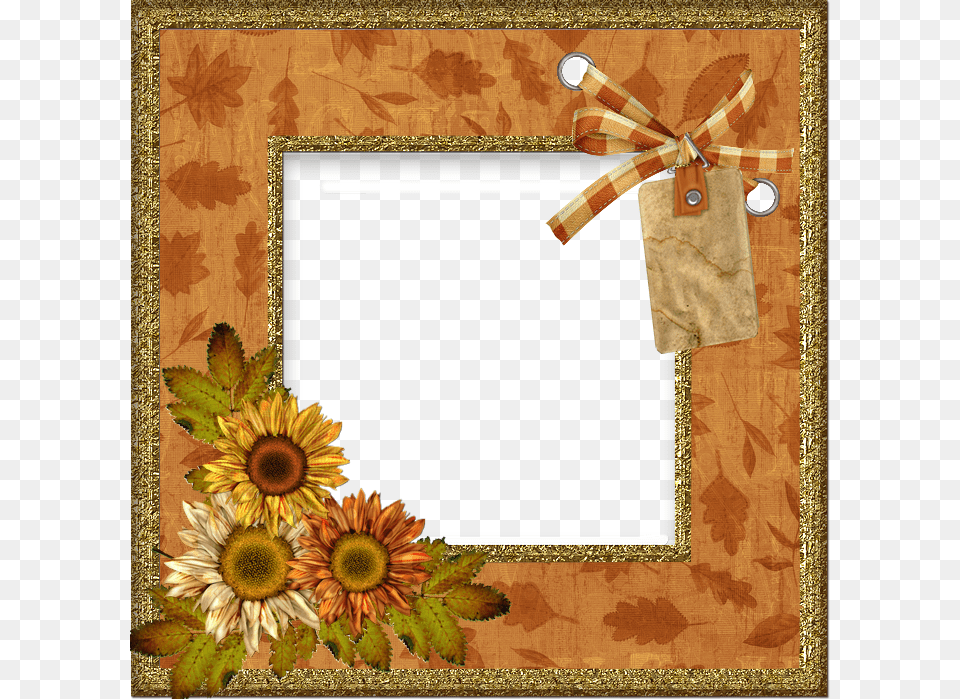 Autumn Photo Frame Autumn Picture Frame, Flower, Plant, Sunflower Png