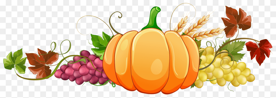 Autumn Pumpkin Decor Clipart, Produce, Plant, Vegetable, Food Free Png Download