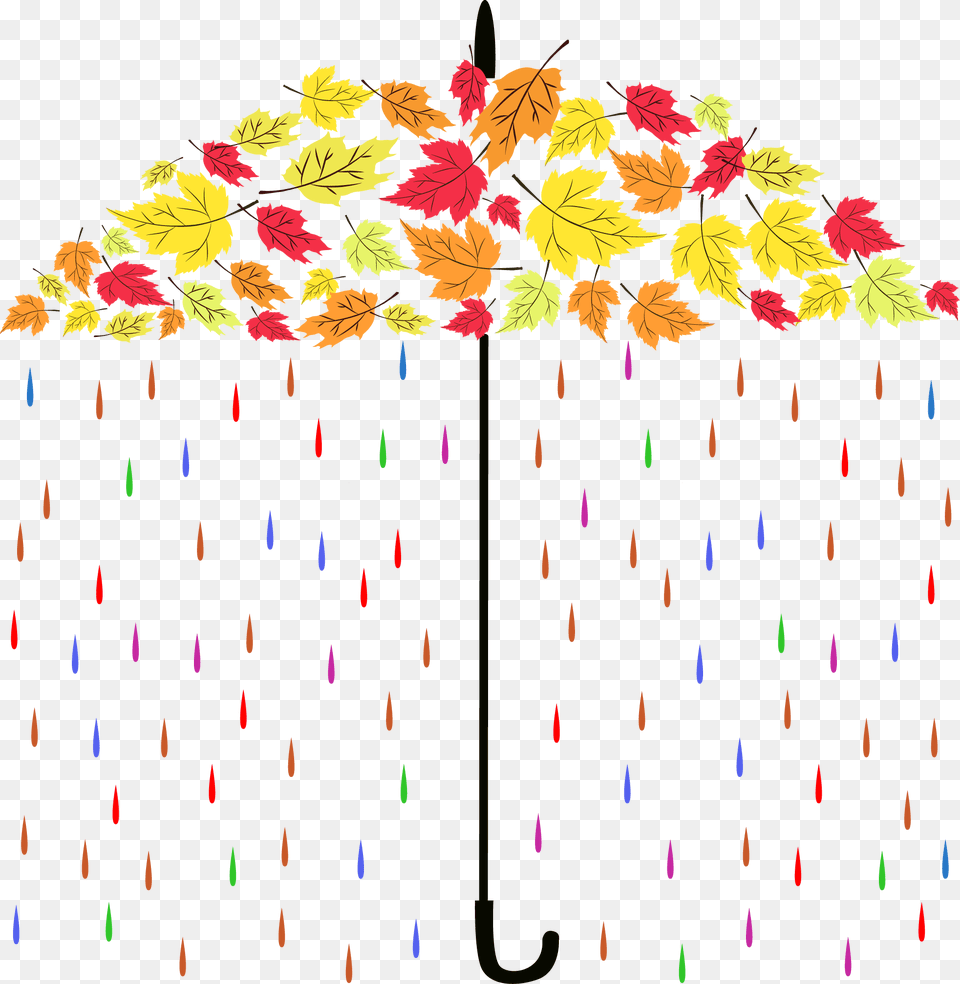 Autumn Rain Hd Autumn Vectors, Art, Graphics, Floral Design, Pattern Png Image