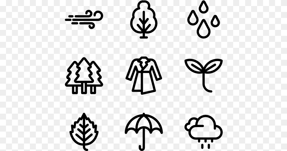 Autumn Snack Icons, Gray Free Png Download