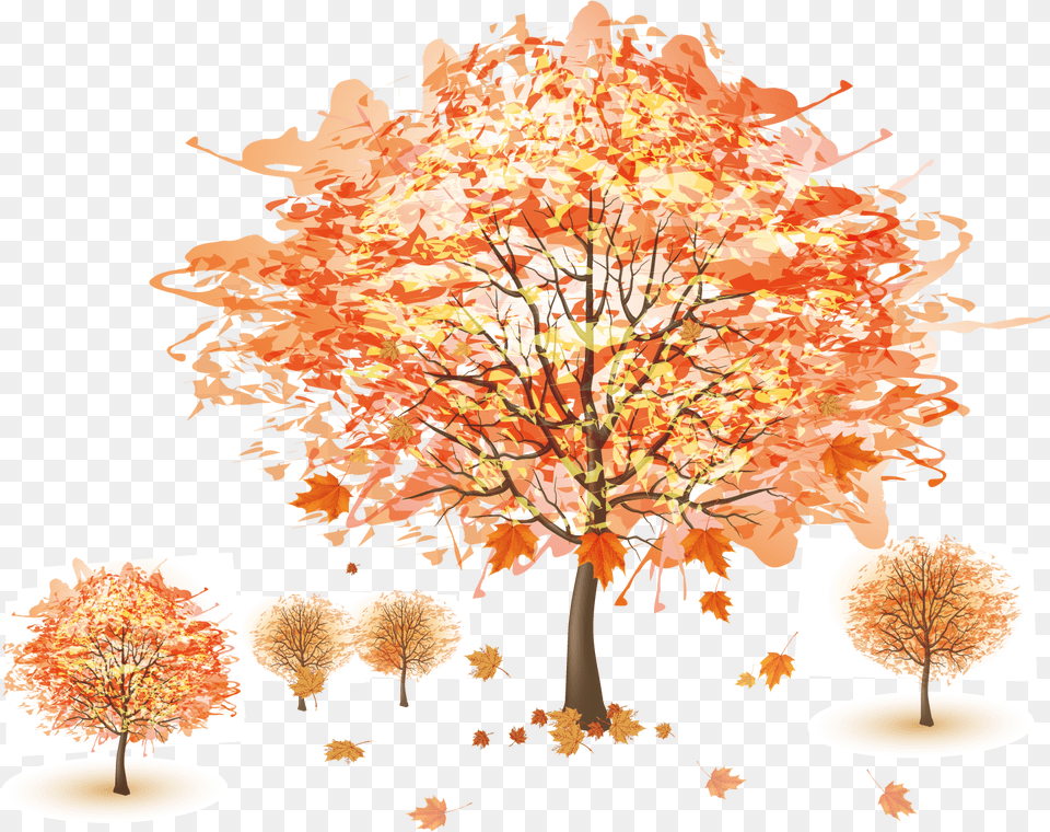 Autumn Tree Royalty Autumn Tree Background Ppt, Leaf, Maple, Plant, Lamp Free Transparent Png