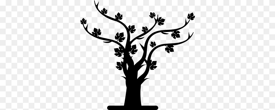 Autumn Tree Silhouette Vector Siluetas De Arboles, Gray Free Transparent Png