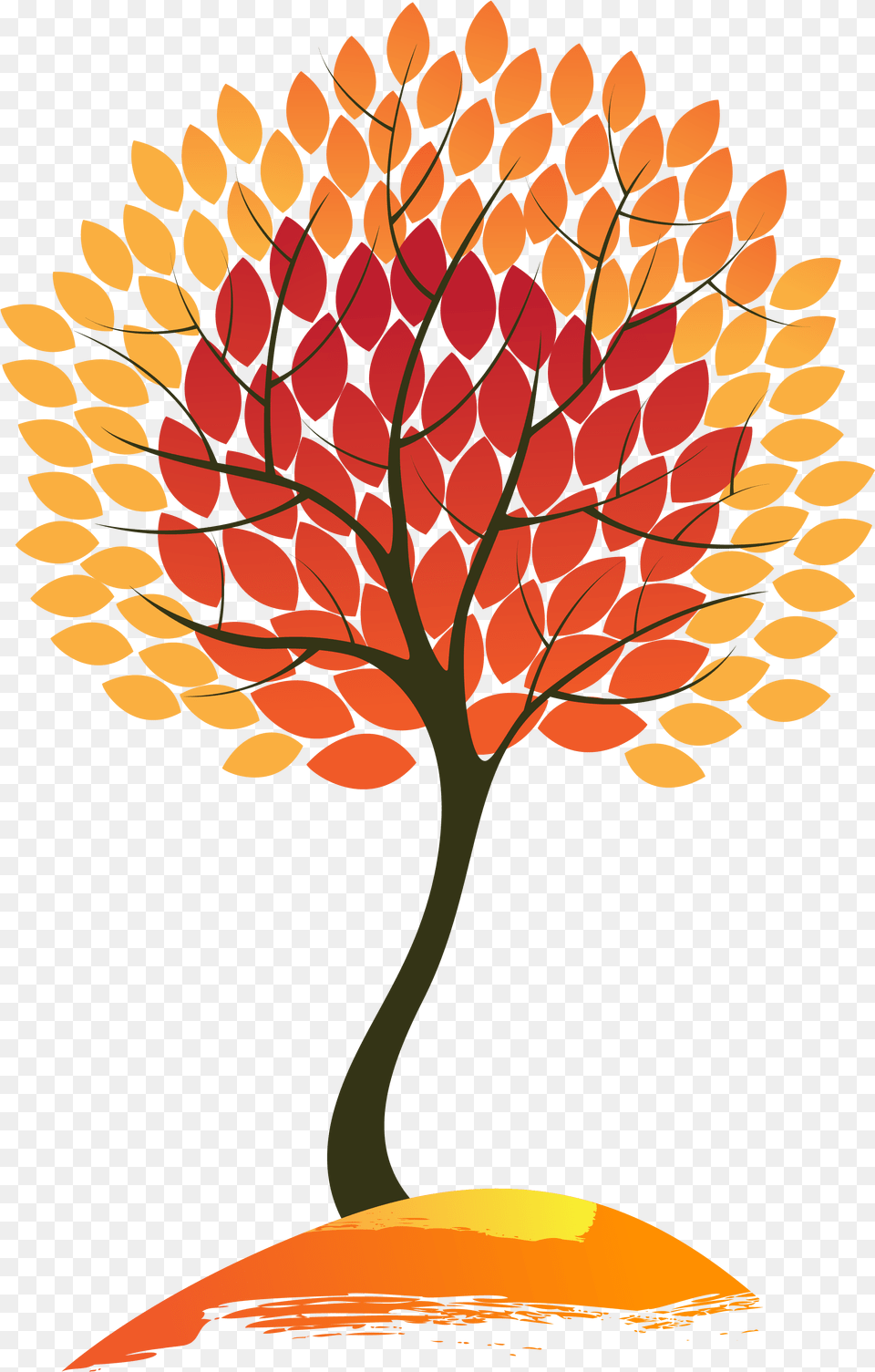 Autumn Trees Fall, Art, Pattern, Modern Art, Outdoors Free Png Download