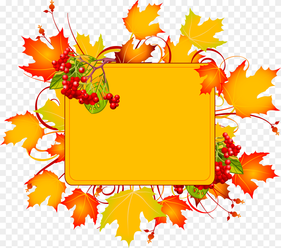 Autumn Vector Clipart Download Thank You Clip Art Fall, Leaf, Plant, Tree, Food Free Png