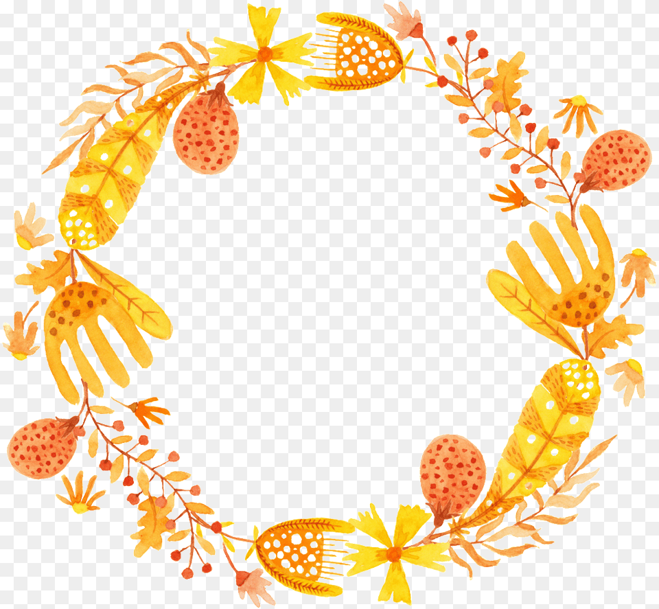 Autumn Wreath Vector Download Vector, Pattern, Plant, Art, Floral Design Free Transparent Png