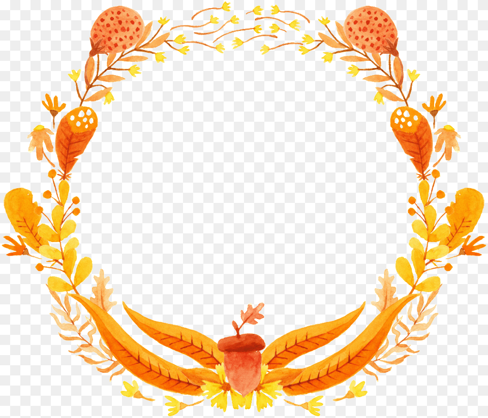 Autumn Wreath Vector, Plant, Accessories, Pattern Free Png