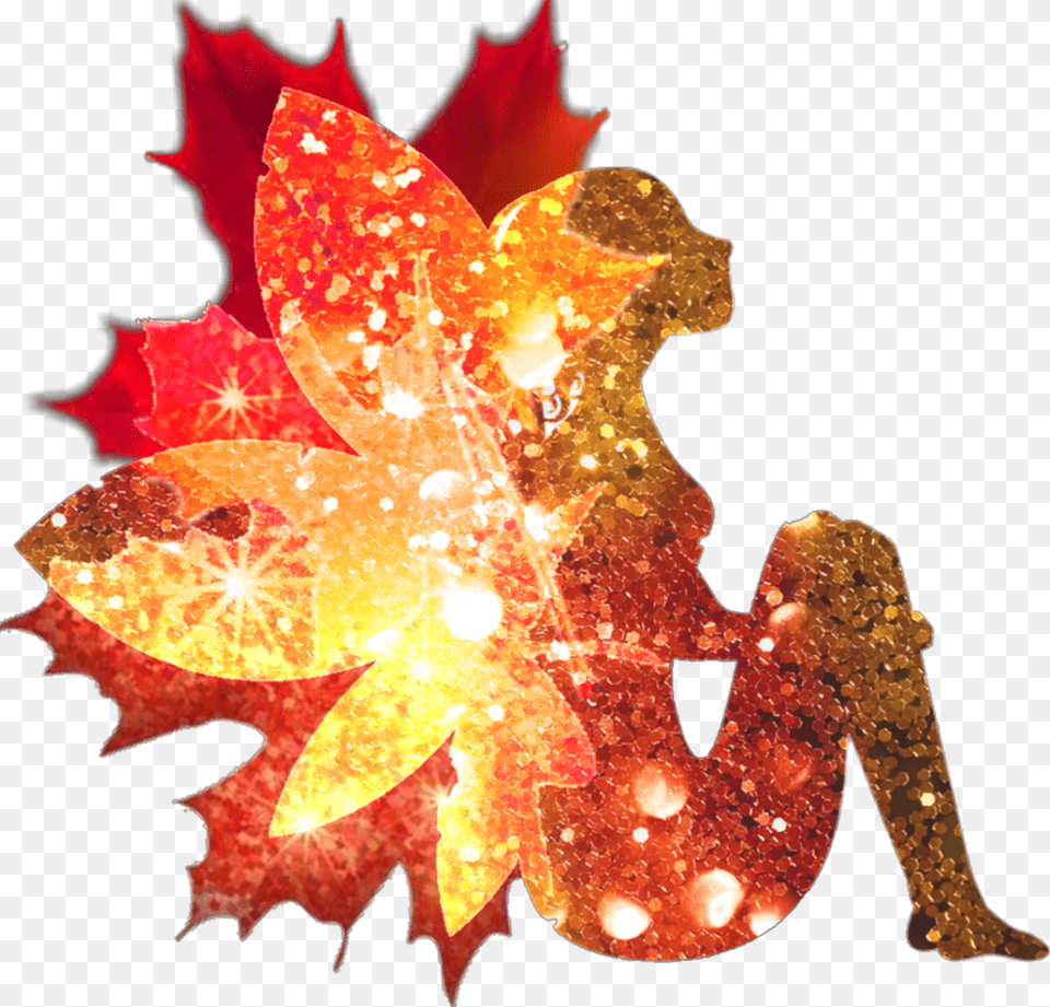 Autumnleaves Leaves Autumn Fairies Fairy Fantasy Gold Fairy Transparent, Leaf, Plant, Tree Free Png