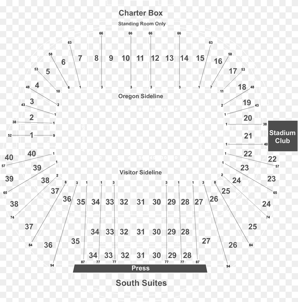 Autzen Stadium Section 25 Row, Cad Diagram, Diagram, Device, Grass Png Image
