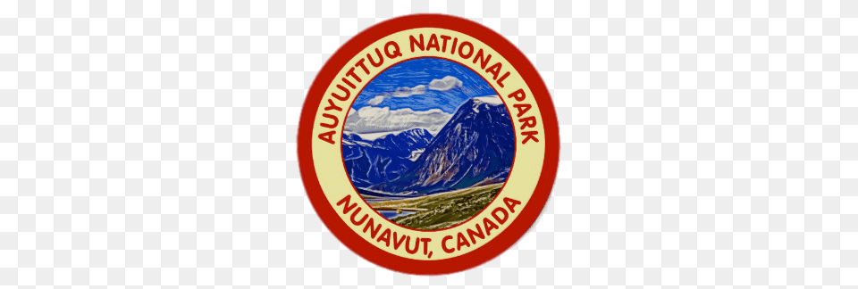 Auyuittuq National Park Round Sticker, Logo, Symbol Free Transparent Png