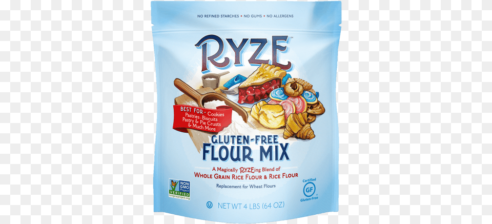 Available Bag Size Ryze Gluten Flour Yellow Bag, Advertisement, Poster, Food, Cutlery Free Transparent Png